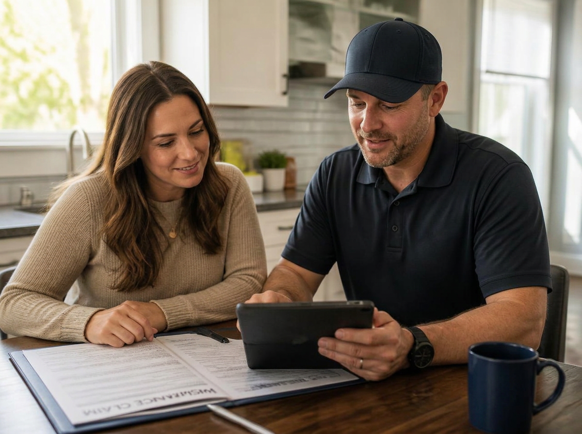 Reviewing a homeowners insurance claim for slab leak repair